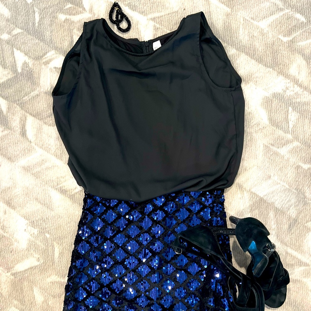 Party dress Black and blue